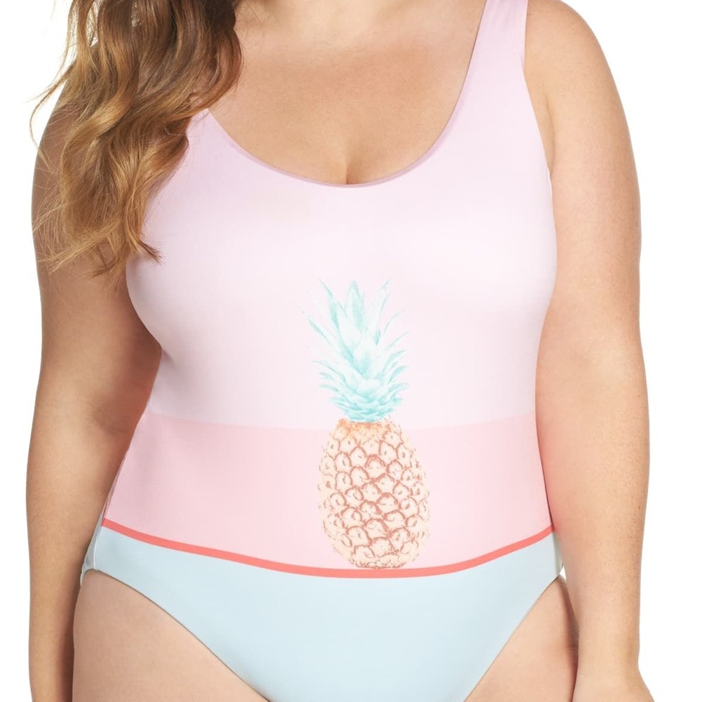 2/$15 Sale! NWT Bikini Lab Pop Art Pineapple One Piece Swim